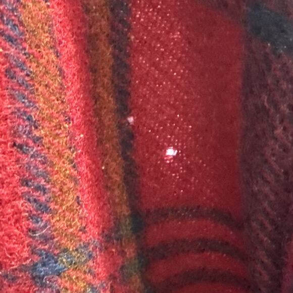 Vintage Pendleton Woolen Mills Blanket Throw Wool Plaid 52 X 68 Cabincore READ - Picture 9 of 12